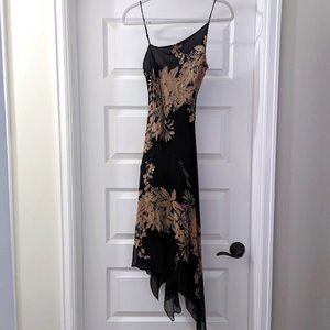 BCBG MaxAzria Asymmetrical Midi Dress